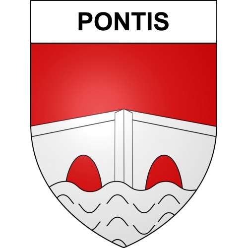 Pontis 04 ville sticker blason écusson autocollant adhésif