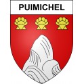 Puimichel 04 ville sticker blason écusson autocollant adhésif