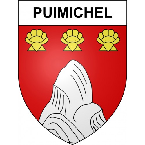Puimichel 04 ville sticker blason écusson autocollant adhésif