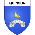 Quinson 04 ville sticker blason écusson autocollant adhésif