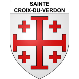 Stickers coat of arms Sainte-Croix-du-Verdon adhesive sticker