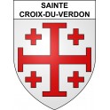 Sainte-Croix-du-Verdon 04 ville sticker blason écusson autocollant adhésif