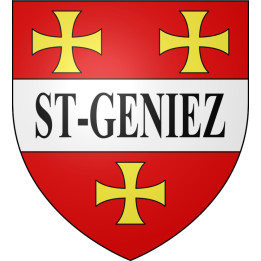 Saint-Geniez 04 ville sticker blason écusson autocollant adhésif