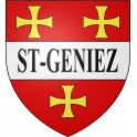 Saint-Geniez 04 ville sticker blason écusson autocollant adhésif