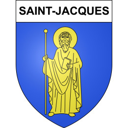 Pegatinas escudo de armas de Saint-Jacques adhesivo de la etiqueta engomada