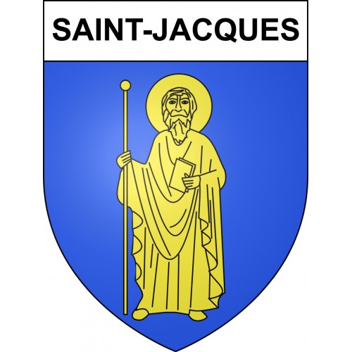 Saint-Jacques 04 ville sticker blason écusson autocollant adhésif