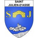 Adesivi stemma Saint-Julien-d'Asse adesivo