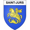 Saint-Jurs 04 ville sticker blason écusson autocollant adhésif