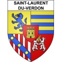 Adesivi stemma Saint-Laurent-du-Verdon adesivo