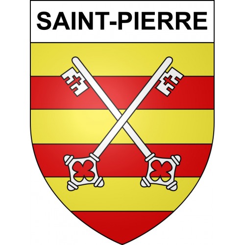 Stickers coat of arms Saint-Pierre adhesive sticker
