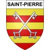 Saint-Pierre 04 ville sticker blason écusson autocollant adhésif