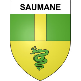 Stickers coat of arms Saumane adhesive sticker