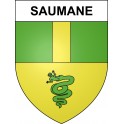Saumane 04 ville sticker blason écusson autocollant adhésif