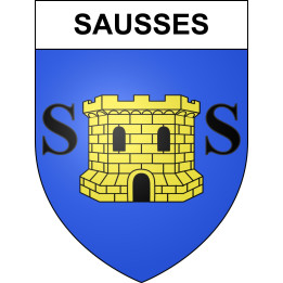 Sausses 04 ville sticker blason écusson autocollant adhésif