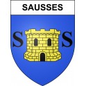Sausses Sticker wappen, gelsenkirchen, augsburg, klebender aufkleber