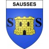 Sausses 04 ville sticker blason écusson autocollant adhésif