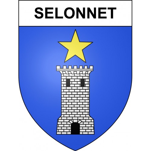 Pegatinas escudo de armas de Selonnet adhesivo de la etiqueta engomada