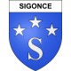 Sigonce Sticker wappen, gelsenkirchen, augsburg, klebender aufkleber