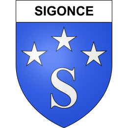 Sigonce 04 ville sticker blason écusson autocollant adhésif