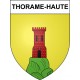 Pegatinas escudo de armas de Thorame-Haute adhesivo de la etiqueta engomada