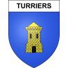 Stickers coat of arms Turriers adhesive sticker