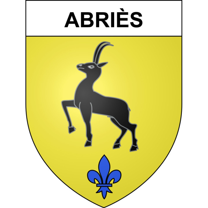 Stickers coat of arms Abriès adhesive sticker