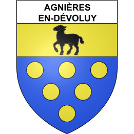 Agnières-en-Dévoluy Sticker wappen, gelsenkirchen, augsburg, klebender aufkleber