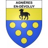 Agnières-en-Dévoluy 05 ville sticker blason écusson autocollant adhésif