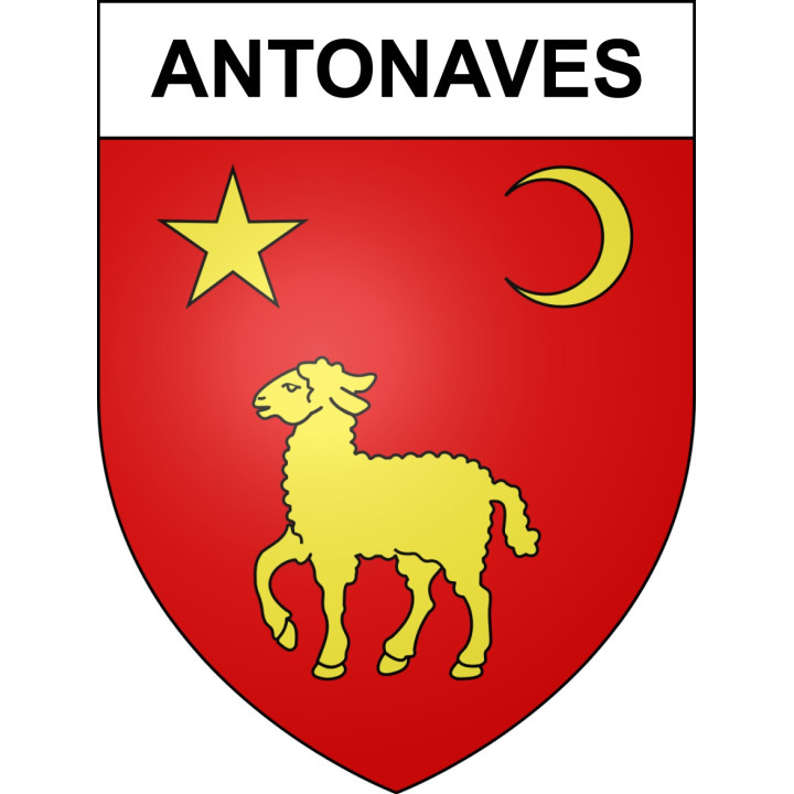 Pegatinas escudo de armas de Antonaves adhesivo de la etiqueta engomada