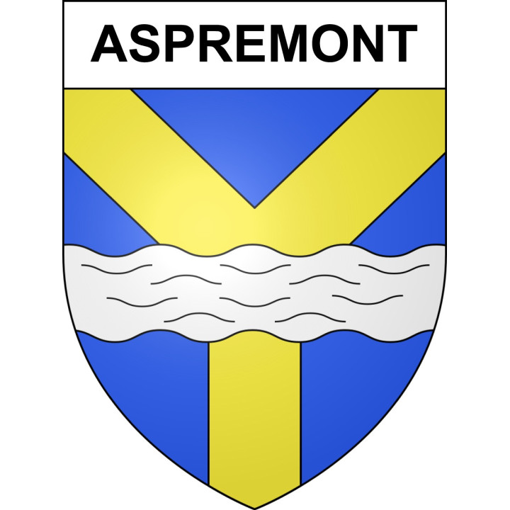 Aspremont 05 ville sticker blason écusson autocollant adhésif