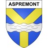 Pegatinas escudo de armas de Aspremont adhesivo de la etiqueta engomada