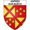 Aspres-sur-Buëch 05 ville sticker blason écusson autocollant adhésif