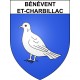 Bénévent-et-Charbillac 05 ville sticker blason écusson autocollant adhésif