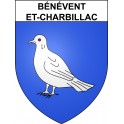 Bénévent-et-Charbillac 05 ville sticker blason écusson autocollant adhésif