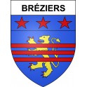 Bréziers 05 ville sticker blason écusson autocollant adhésif