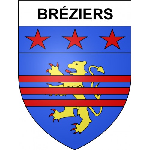 Bréziers 05 ville sticker blason écusson autocollant adhésif