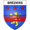 Stickers coat of arms Bréziers adhesive sticker