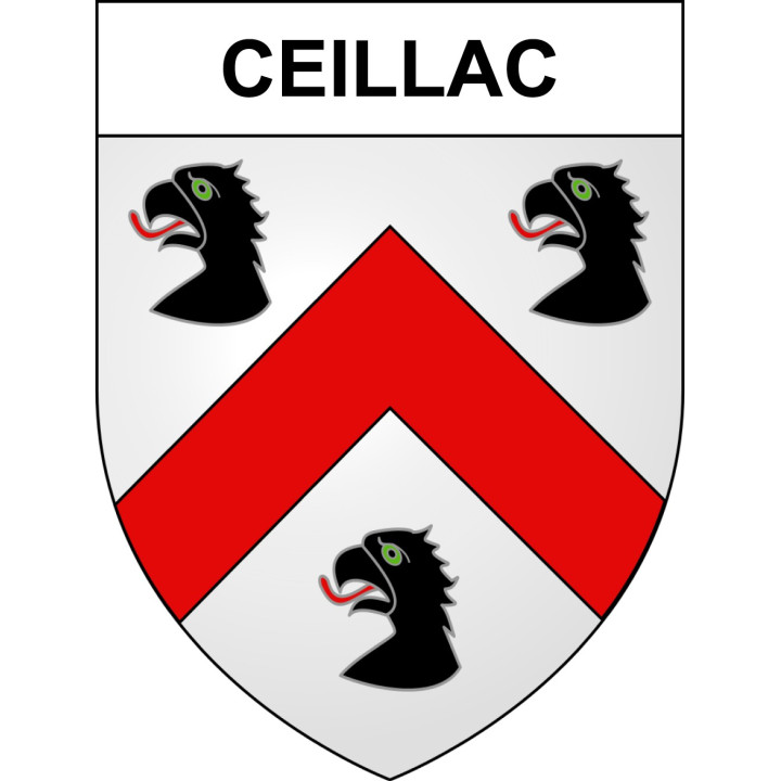 Stickers coat of arms Ceillac adhesive sticker