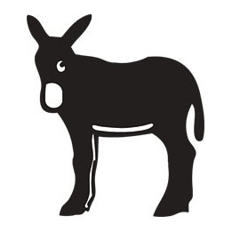 burro catalan autocollant plaque