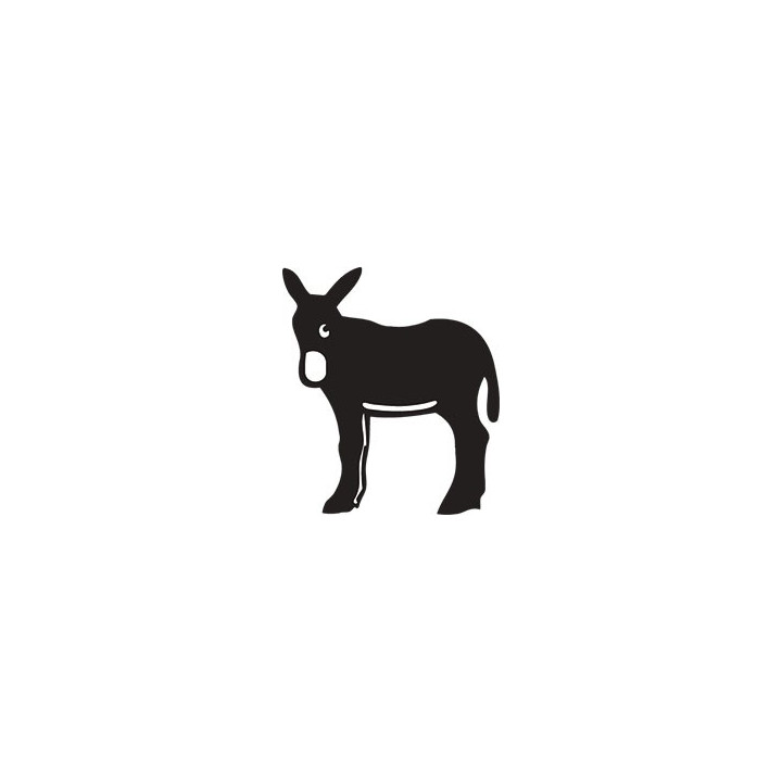 burro catalan autocollant plaque