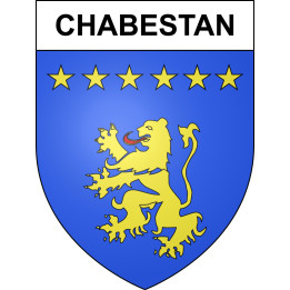 Pegatinas escudo de armas de Chabestan adhesivo de la etiqueta engomada