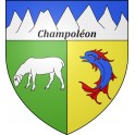 Champoléon 05 ville sticker blason écusson autocollant adhésif