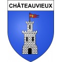 Stickers coat of arms Châteauvieux adhesive sticker