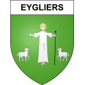 Pegatinas escudo de armas de Eygliers adhesivo de la etiqueta engomada