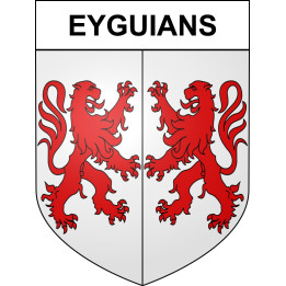 Pegatinas escudo de armas de Eyguians adhesivo de la etiqueta engomada