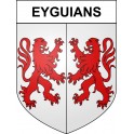 Pegatinas escudo de armas de Eyguians adhesivo de la etiqueta engomada