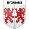 Stickers coat of arms Eyguians adhesive sticker