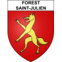 Stickers coat of arms Forest-Saint-Julien adhesive sticker