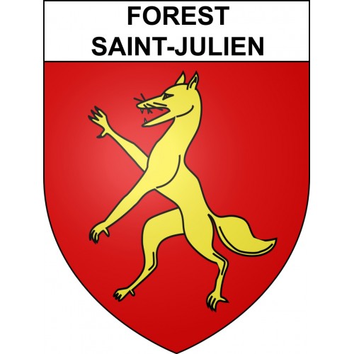 Forest-Saint-Julien 05 ville sticker blason écusson autocollant adhésif