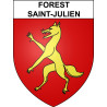 Stickers coat of arms Forest-Saint-Julien adhesive sticker